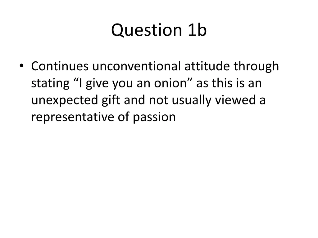 question 1b