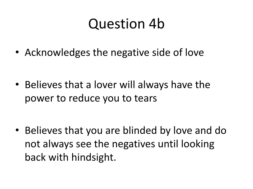 question 4b