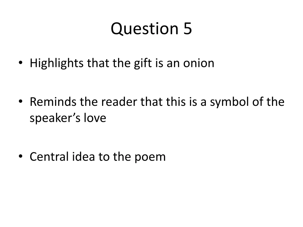 question 5