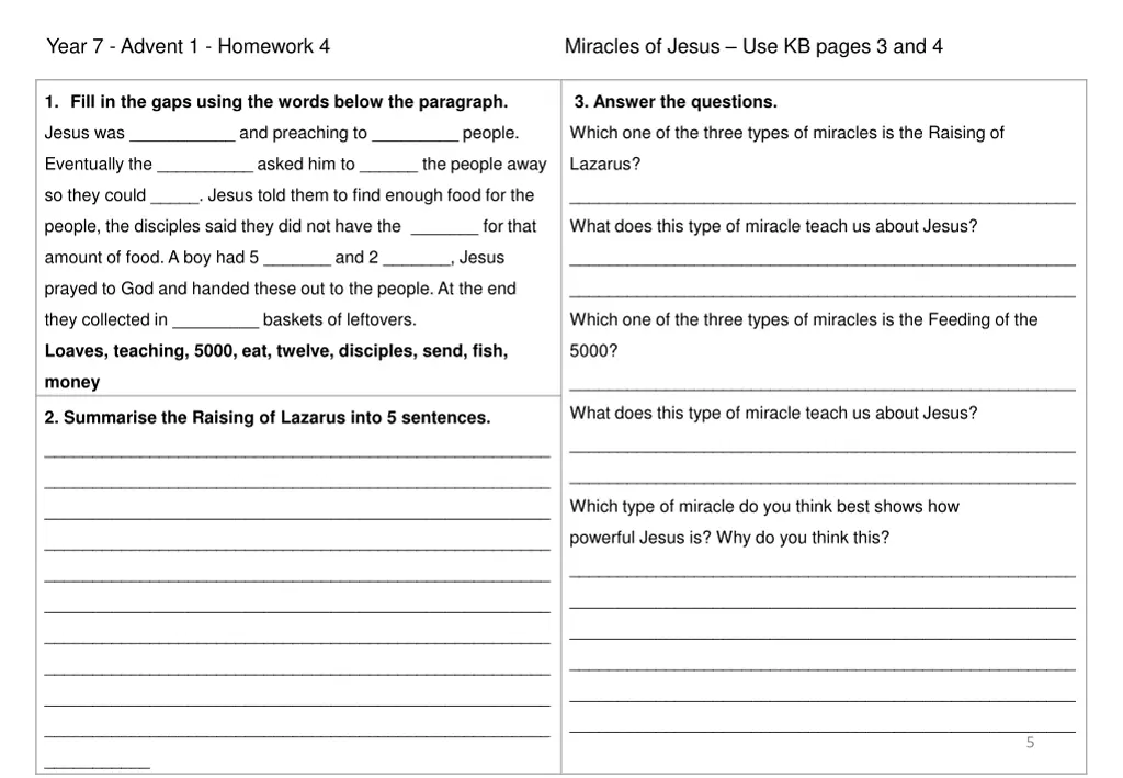 year 7 advent 1 homework 4