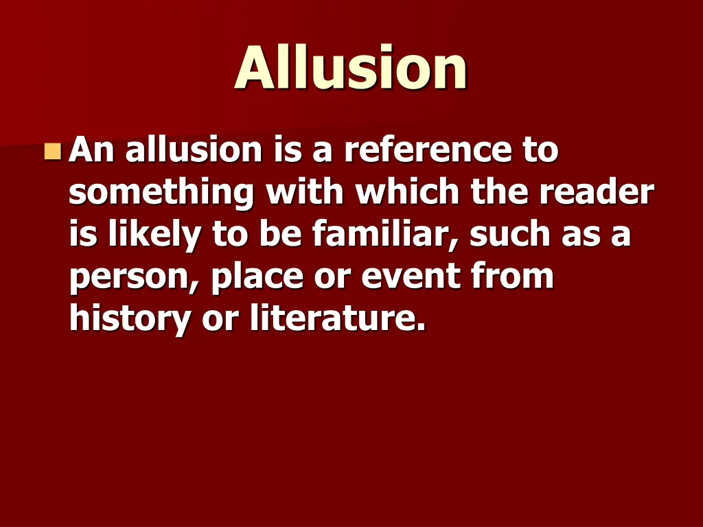 allusion