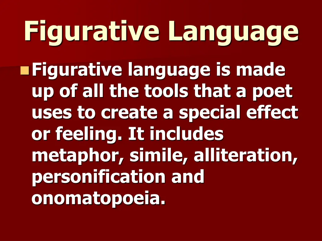 figurative language