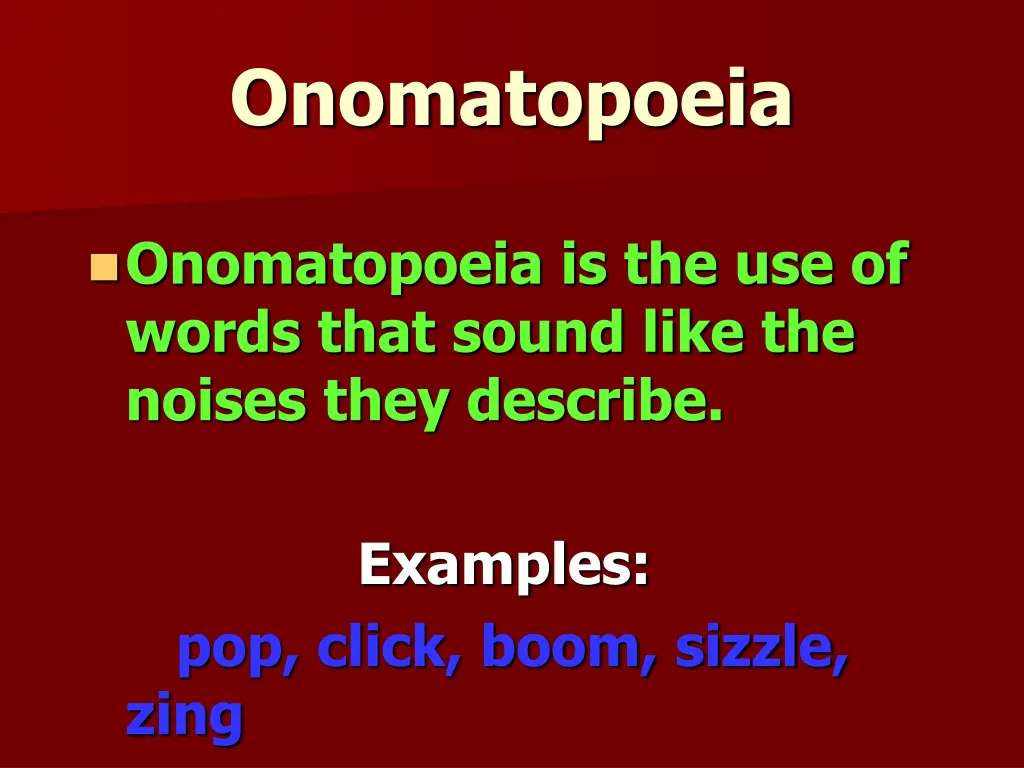 onomatopoeia