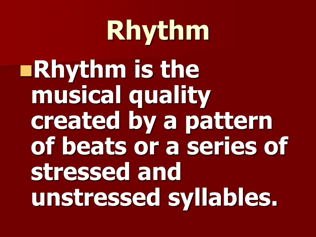 rhythm