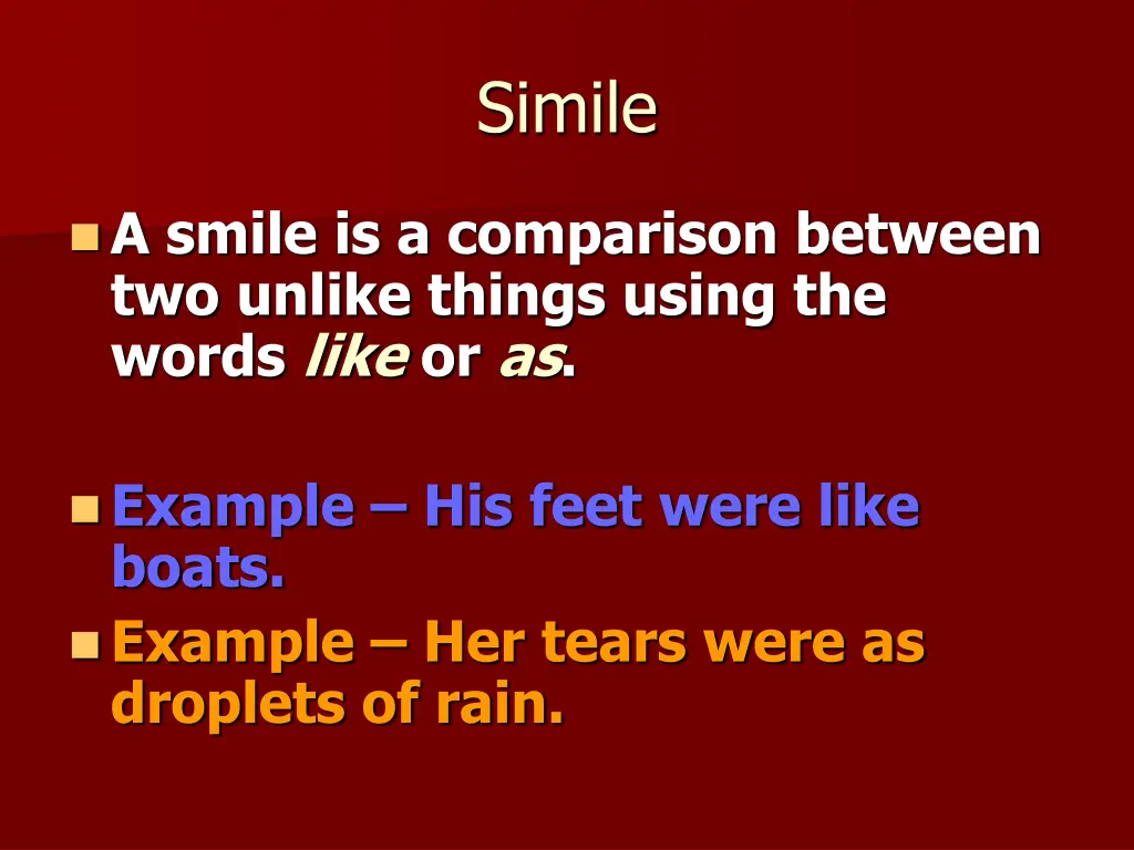 simile