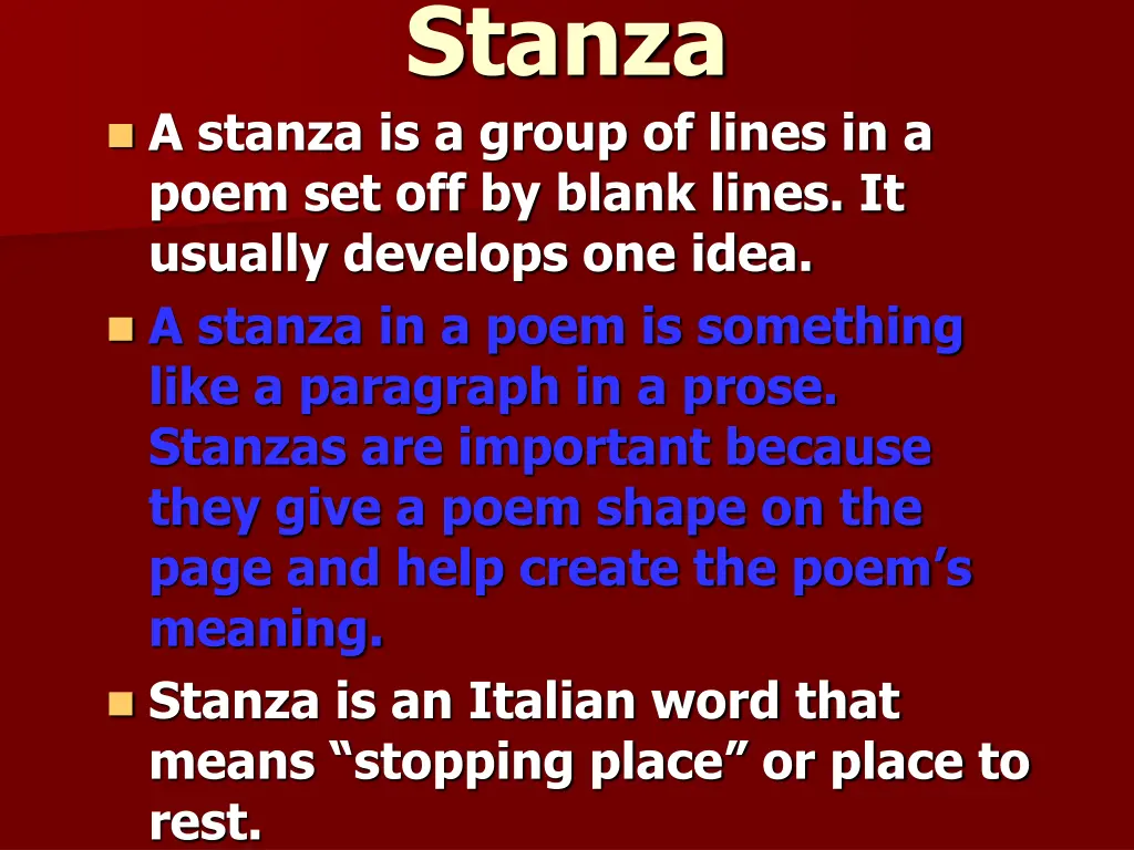 stanza