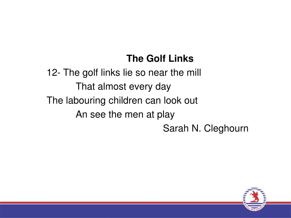 the golf links