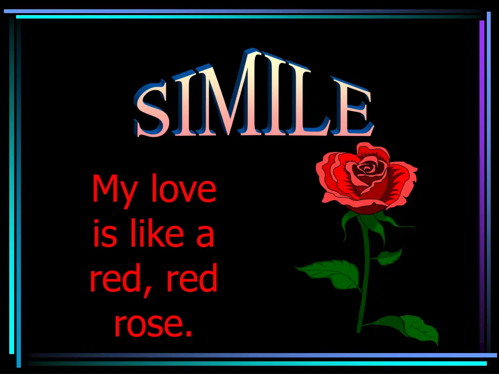 my love is like a red red rose