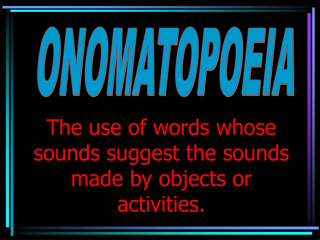 onomatopoeia