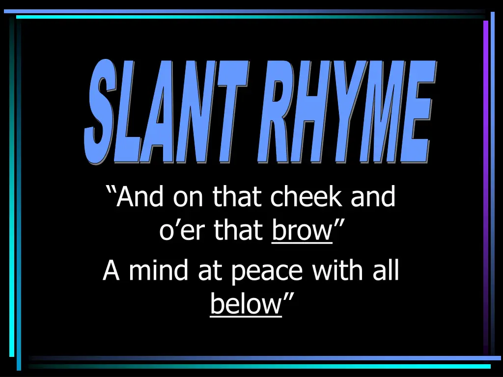 slant rhyme 1