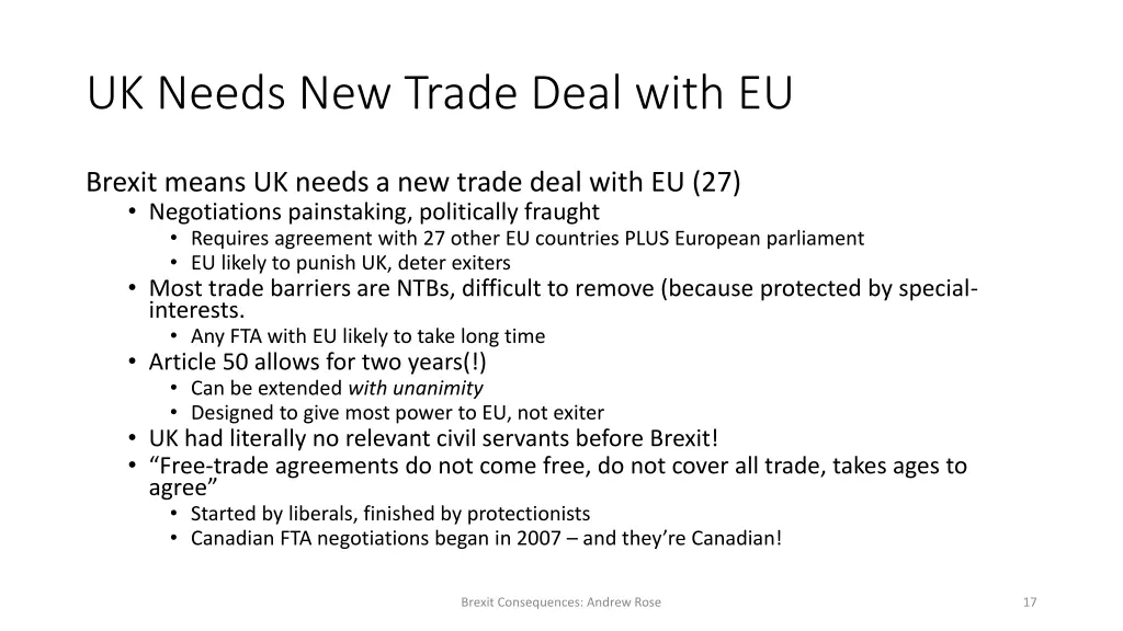 uk needs new trade deal with eu