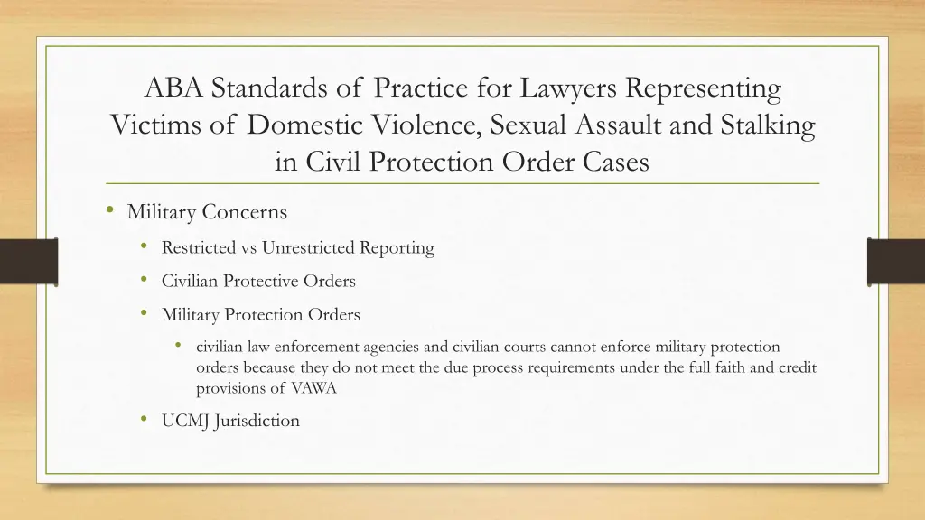 aba standards of practice for lawyers 1