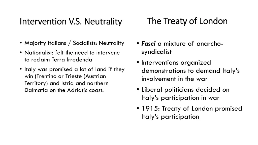 the treaty of london the treaty of london