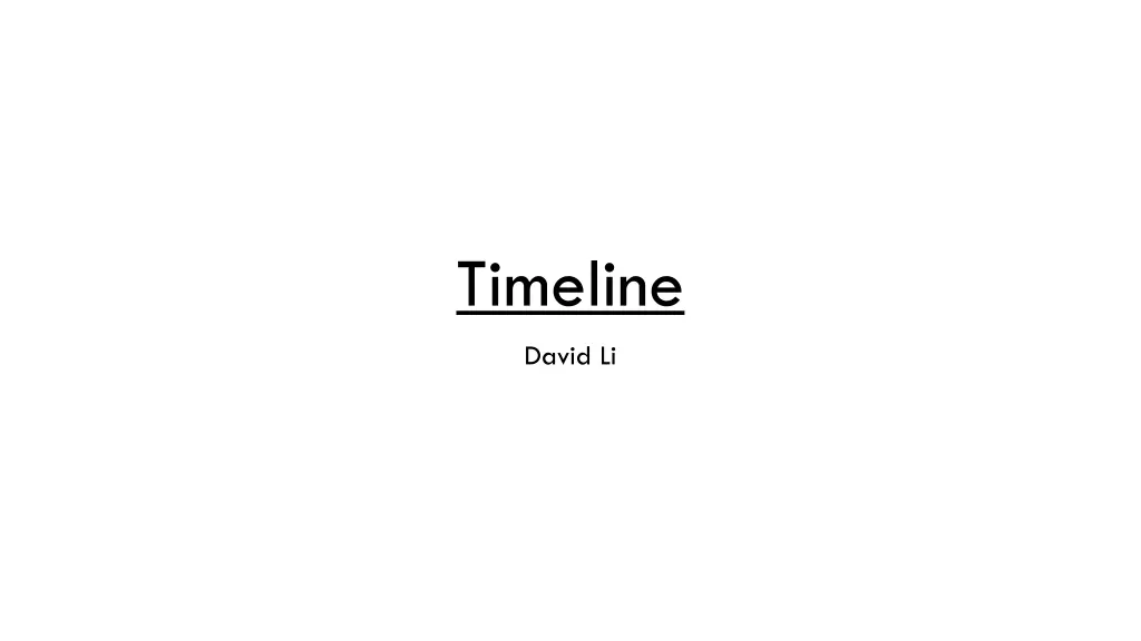 timeline