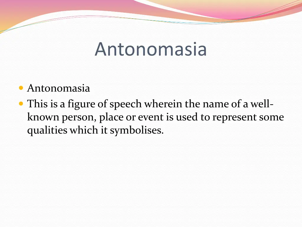 antonomasia