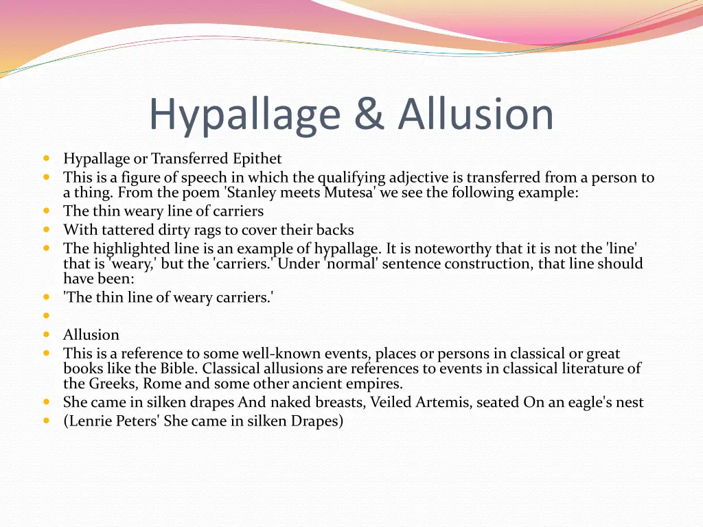 hypallage allusion