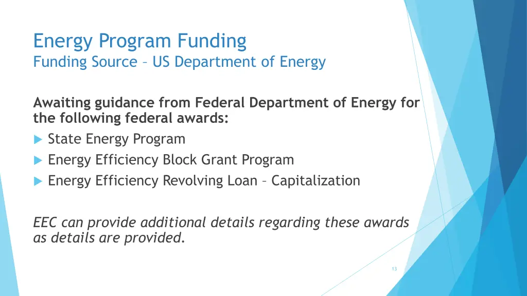 energy program funding funding source