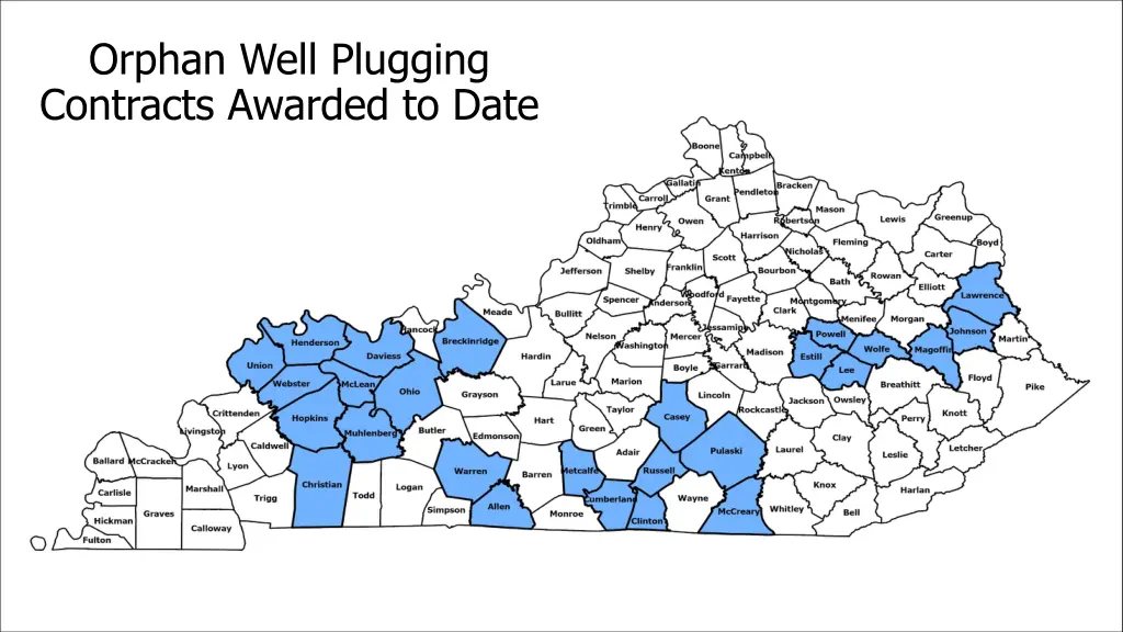 orphan well plugging contracts awarded to date