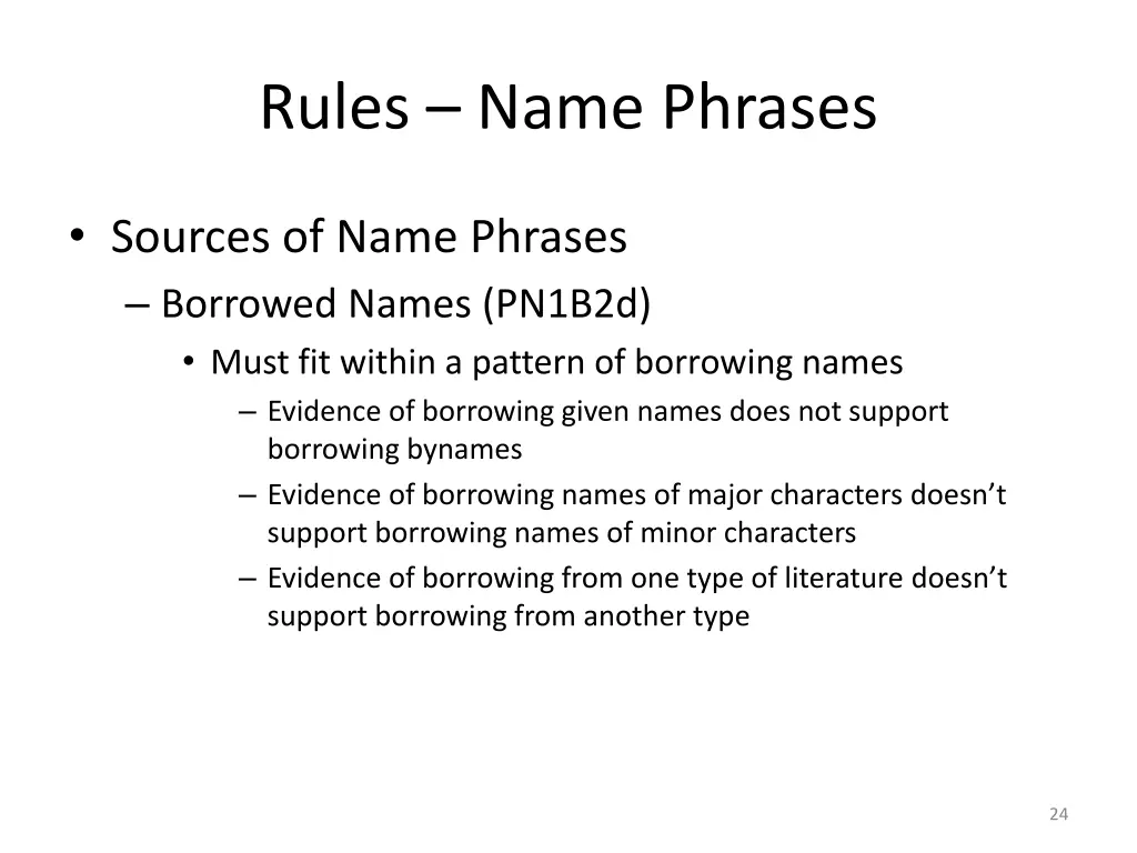 rules name phrases 10