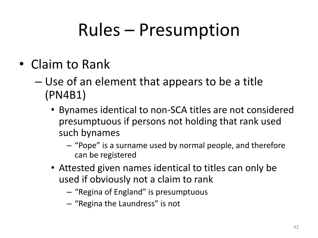 rules presumption 2