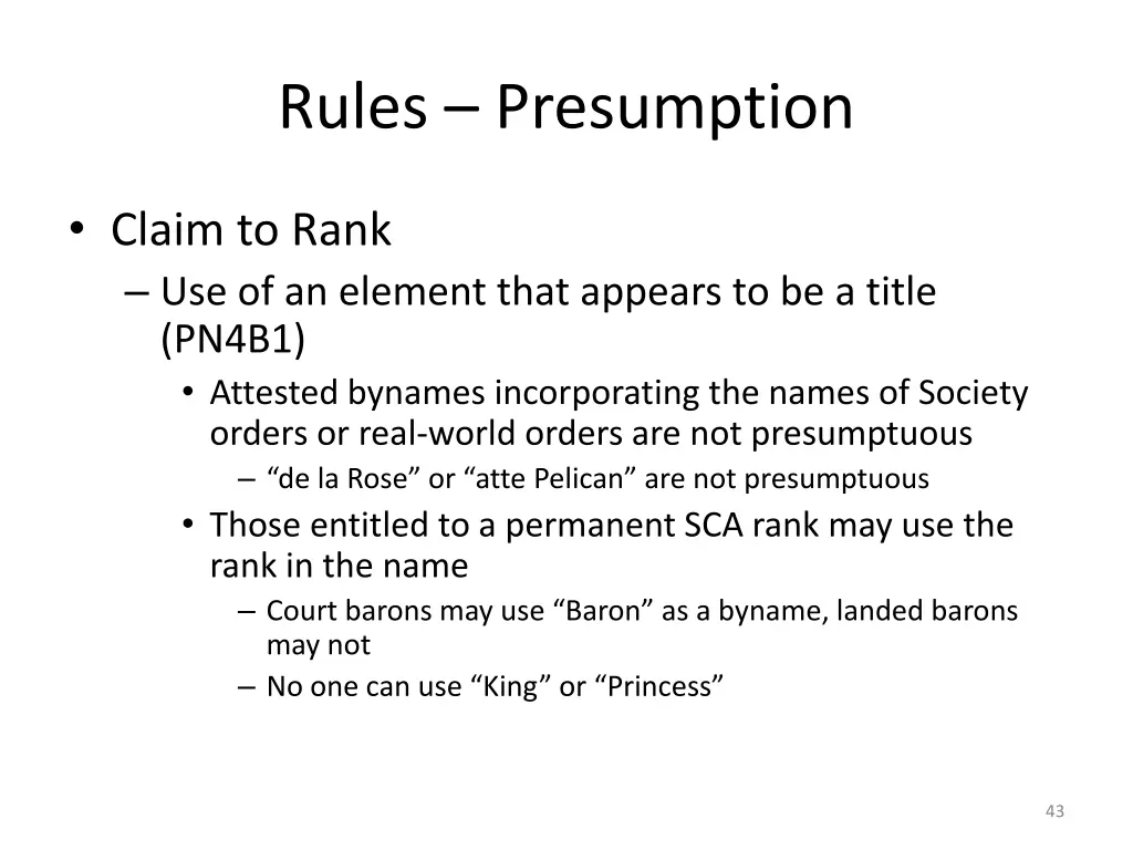 rules presumption 3