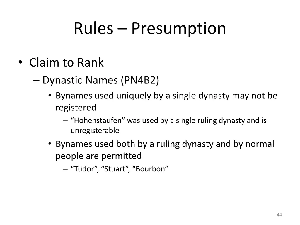 rules presumption 4