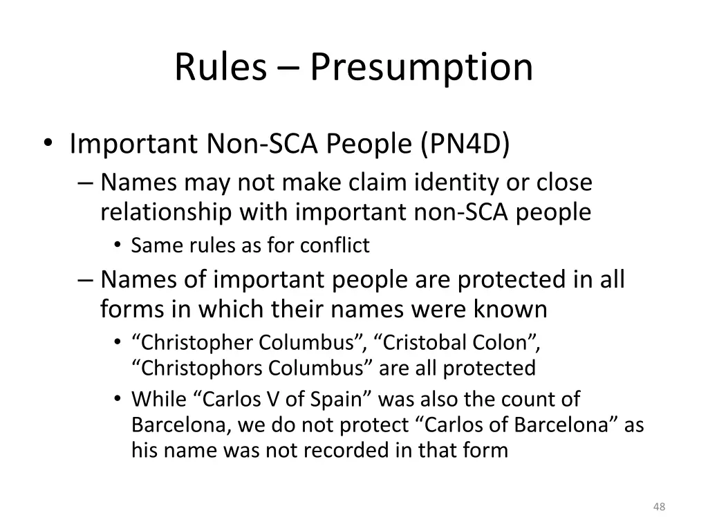 rules presumption 8