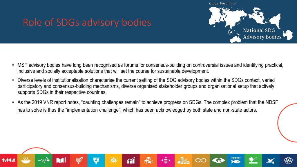 role of sdgs advisory bodies