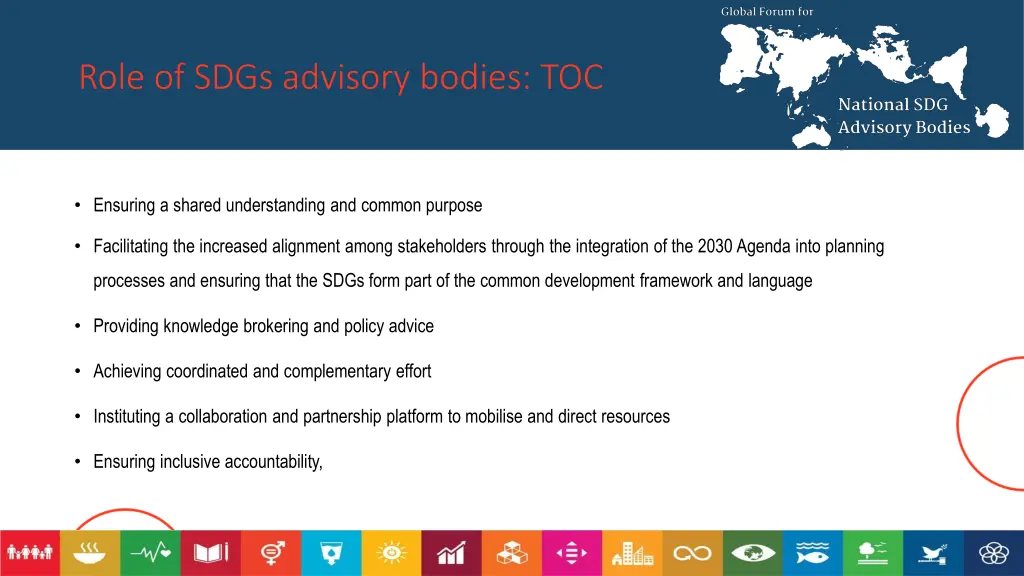 role of sdgs advisory bodies toc