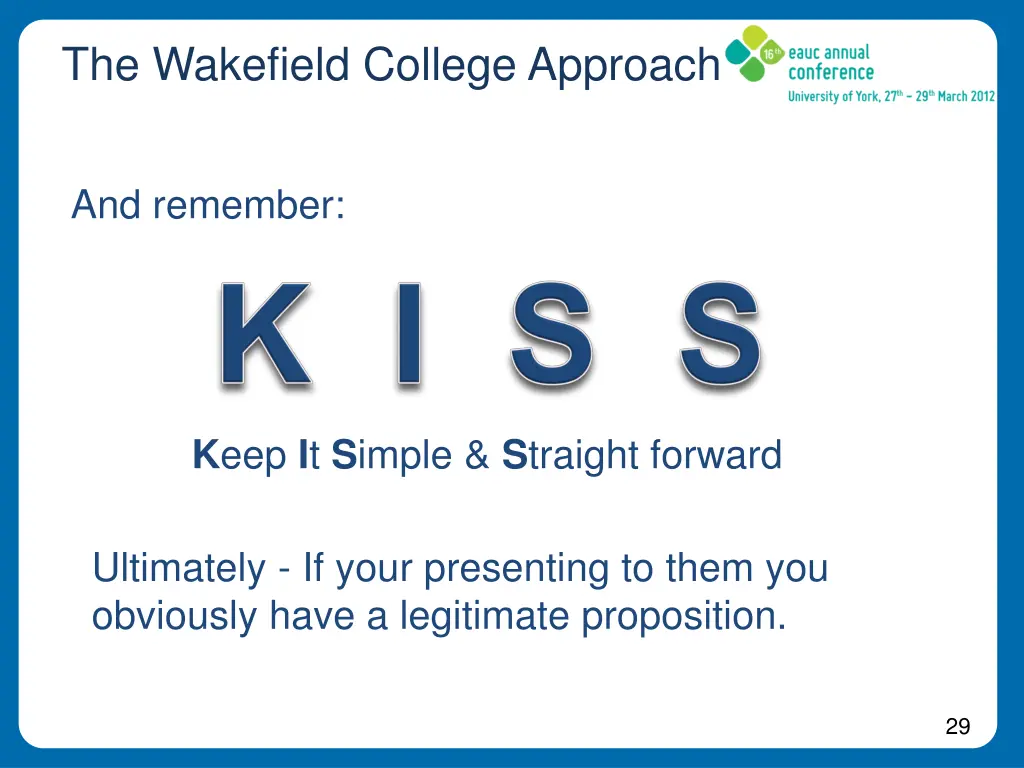 the wakefield college approach 11