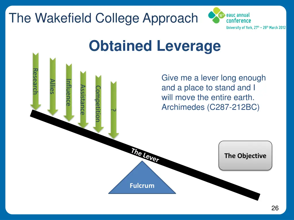 the wakefield college approach 8