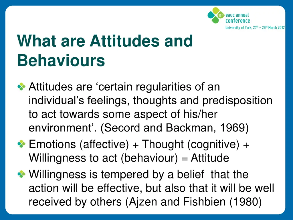 what are attitudes and behaviours