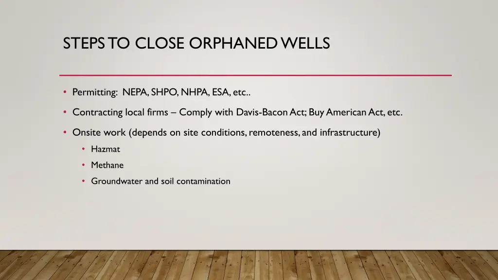 steps to close orphanedwells