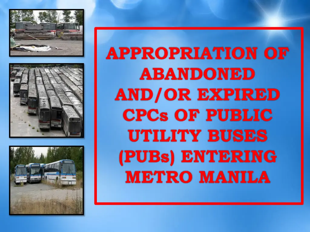 appropriation of abandoned and or expired cpcs