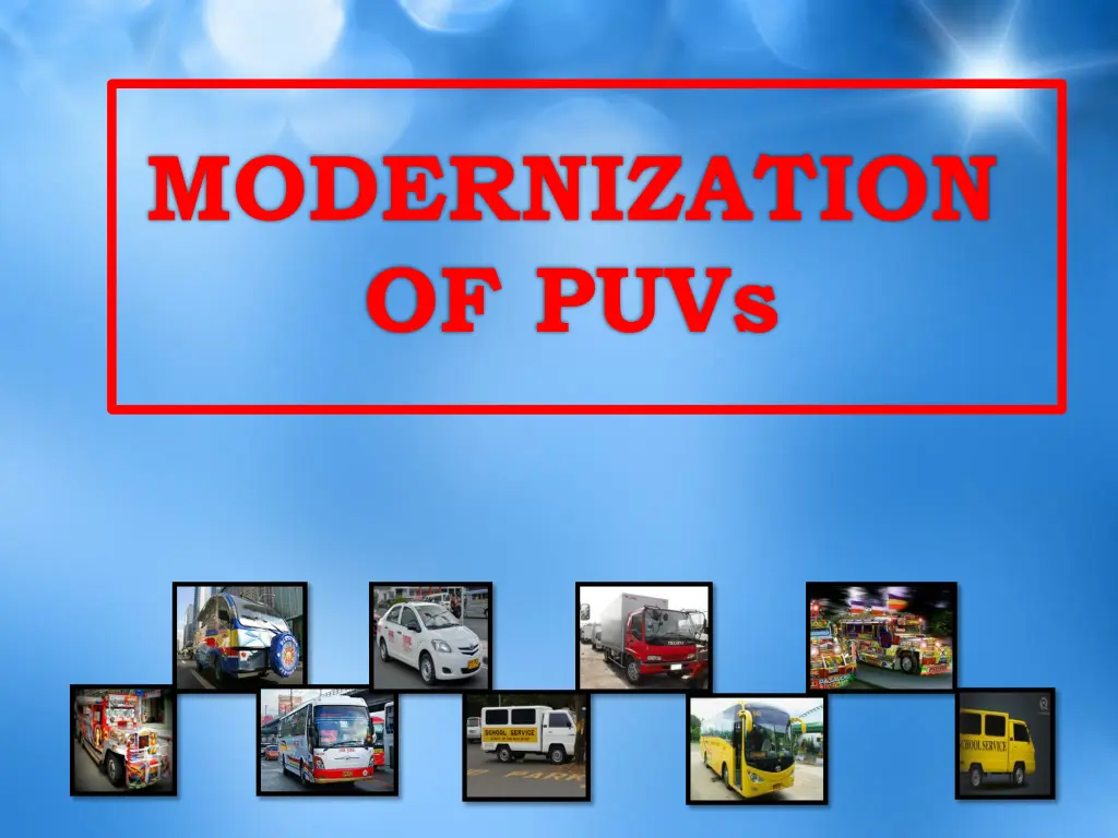 modernization of puvs