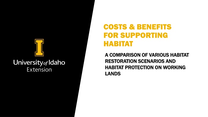 costs benefits for supporting habitat