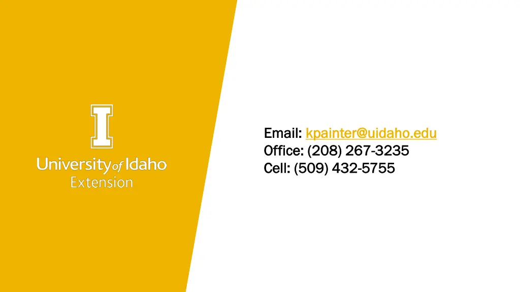 email email kpainter@uidaho edu kpainter@uidaho