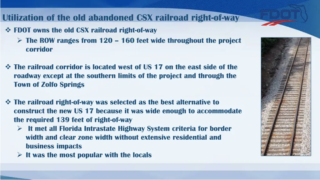 utilization of the old abandoned csx railroad