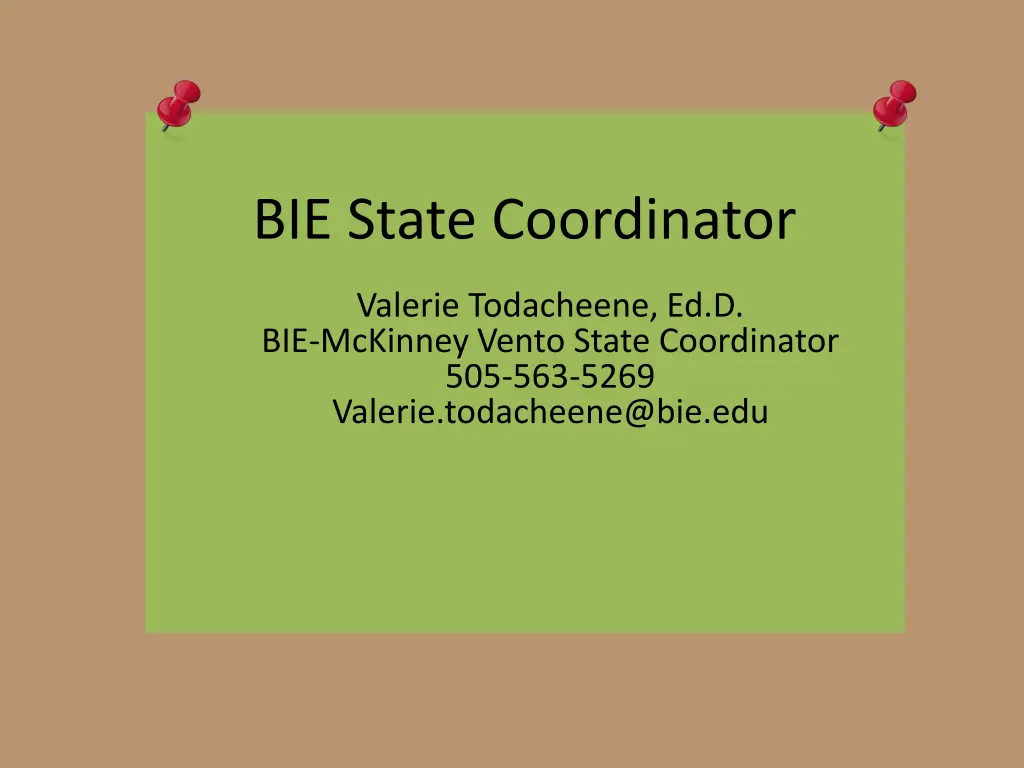 bie state coordinator