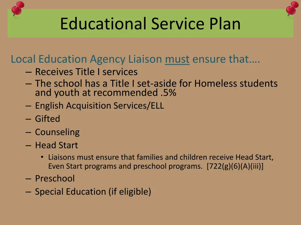 educational service plan 1