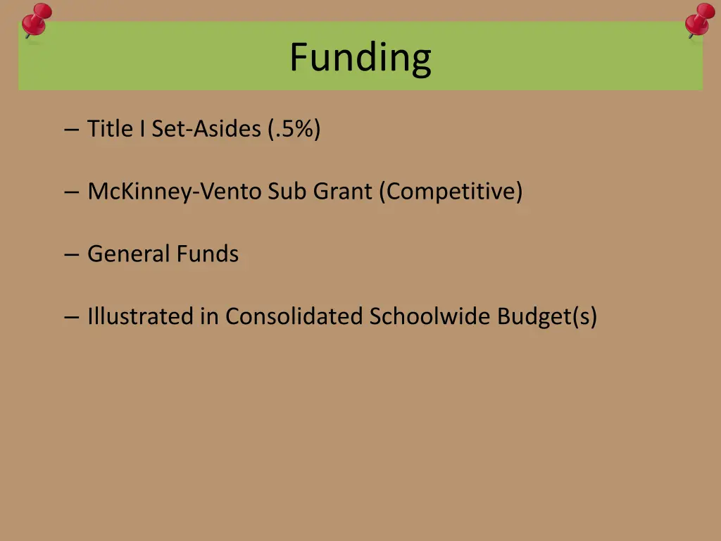 funding