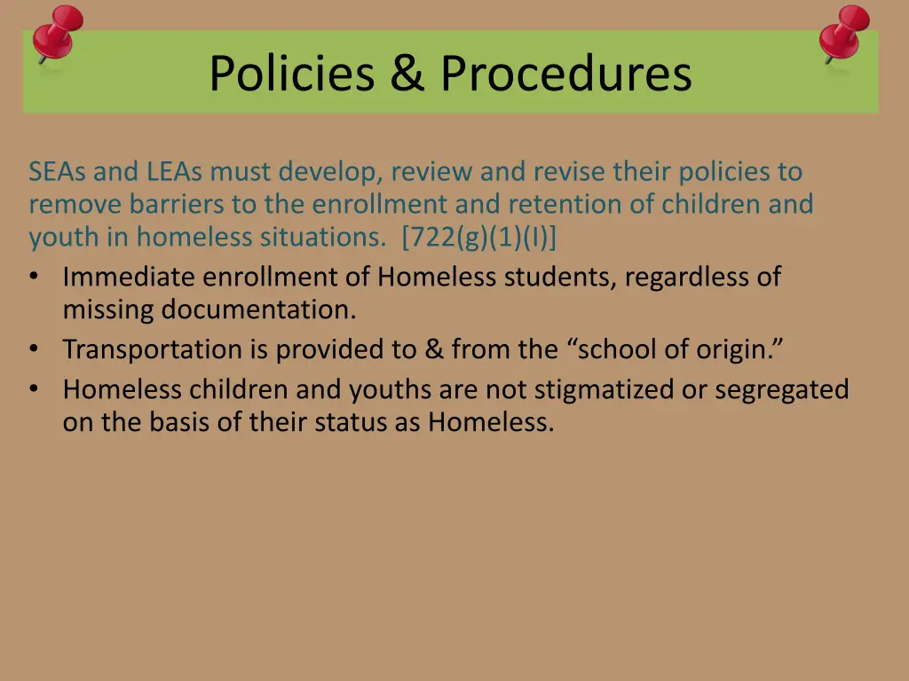 policies procedures