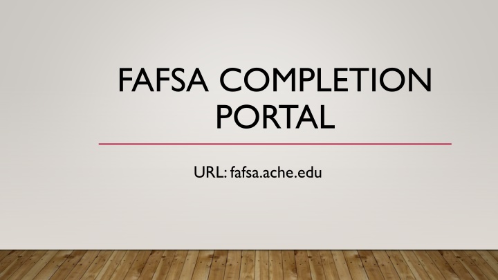 fafsa completion portal