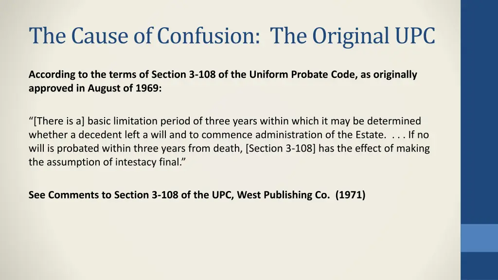 the cause of confusion the original upc