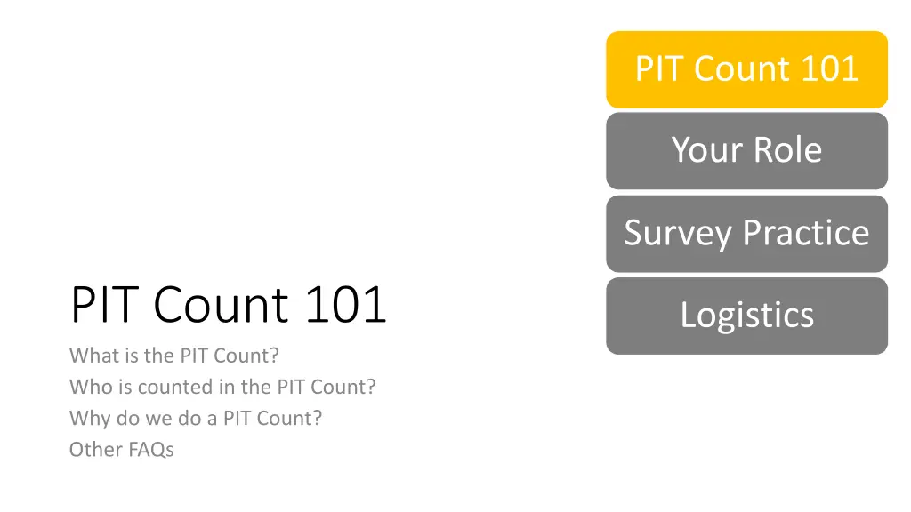 pit count 101