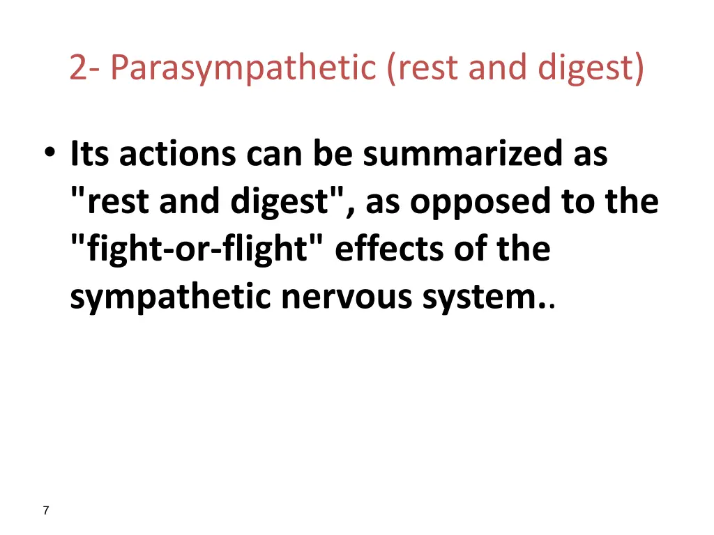 2 parasympathetic rest and digest