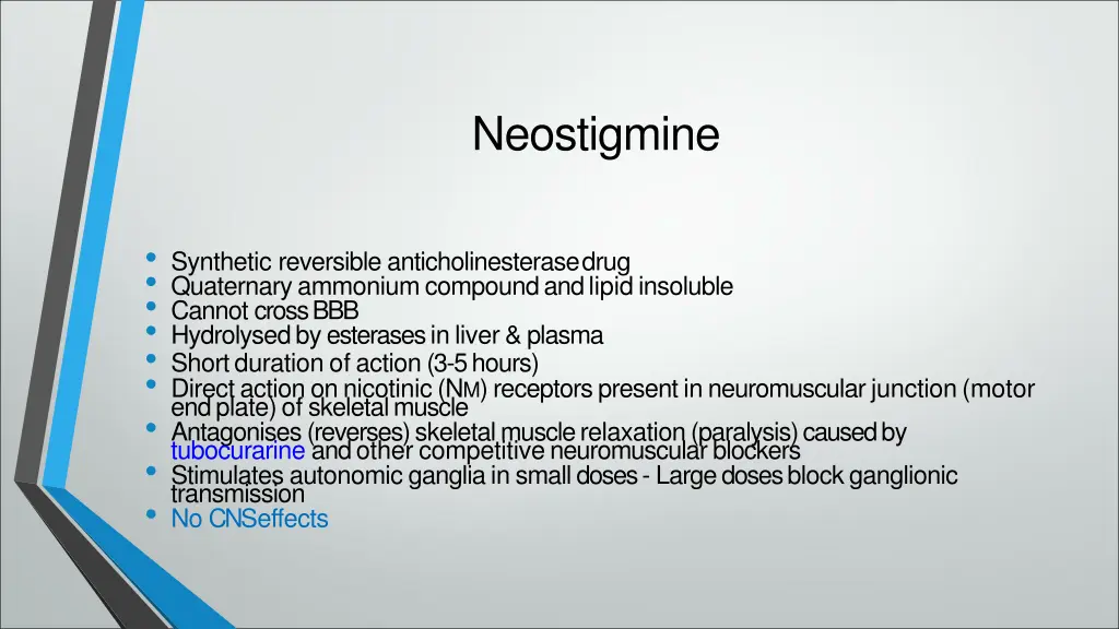 neostigmine