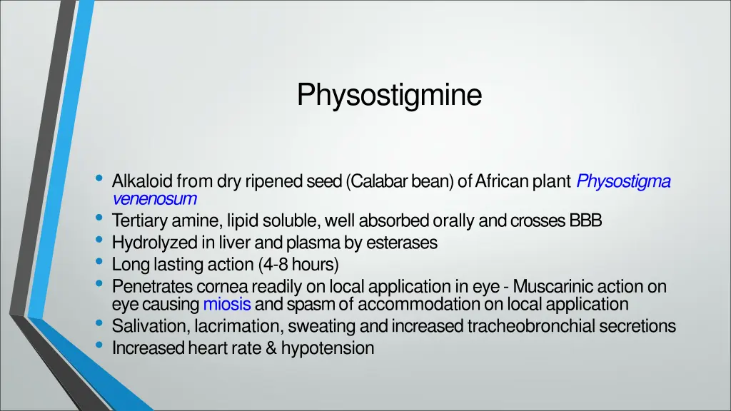 physostigmine