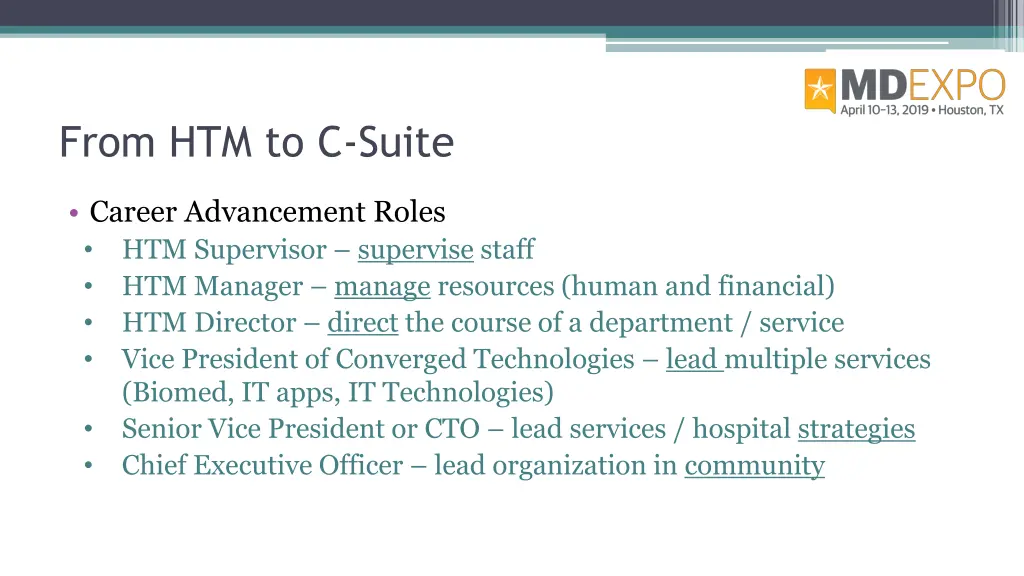 from htm to c suite 1