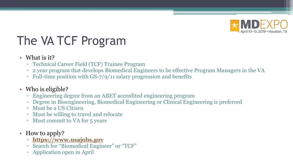 the va tcf program